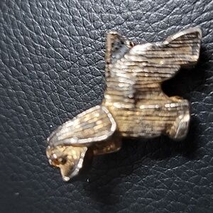 Gold and Silver Dog Brooch
